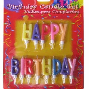 Σετ 13 κεράκια γενεθλίων Happy Birthday [10904021] - (Περιλαμβάνει 6 τεμ)