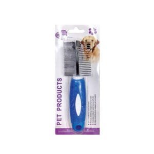 Βούρτσα χτενίσματος σκύλου διπλής όψης 19 x 5,3cm [10501647] - (Περιλαμβάνει 6 τεμ)
