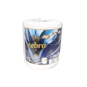 Τρίφυλλο ρολλό κουζίνας Zebra mega 800gr white [70501223] - (Περιλαμβάνει 6 τεμ)