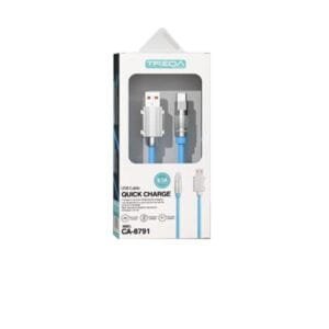 Treqa Καλώδιο ταχείας φόρτισης CA-8791 micro 1m 9,1A [30502140] - (Περιλαμβάνει 2 τεμ)