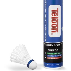 Μπαλάκια Badminton Προπόνησης Νάιλον, μεσαίας ταχύτητας (6 τμχ.) 42072