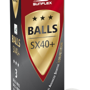 Μπαλάκια Ping Pong Sunflex SX40+ Competition PVC 3 Τεμάχια 97253