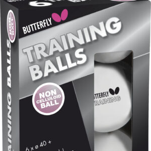 Μπαλάκια Ping Pong Butterfly Training 40+ 6 Τεμάχια Λευκά 97254