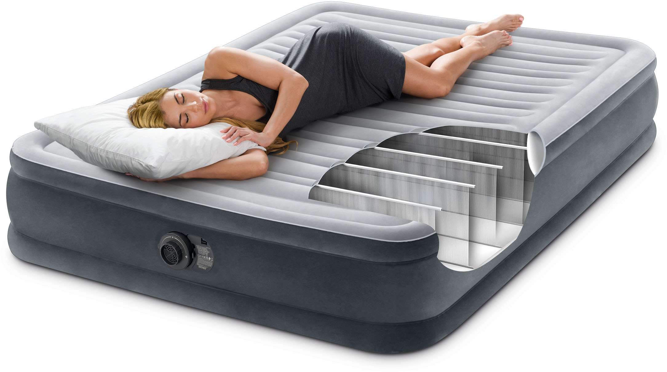 Φουσκωτό Στρώμα Ύπνου Intex Comfort-Plush Low Queen 67770 - Image 3