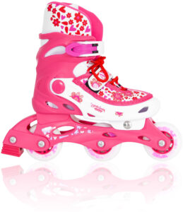 Πατίνια Inline 31-34 - Φούξια / Λευκό 48923