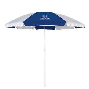 Ομπρέλα Παραλίας 2m 180gsm 8 Ακτίνες 4mm Μπλε/Λευκή 12024