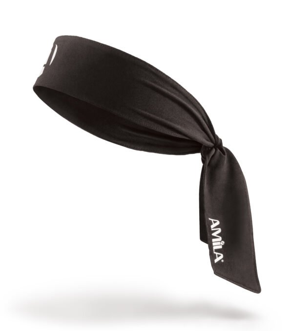 Περιμετώπιο Bandana AMILA Tie Band Μαύρο 45707