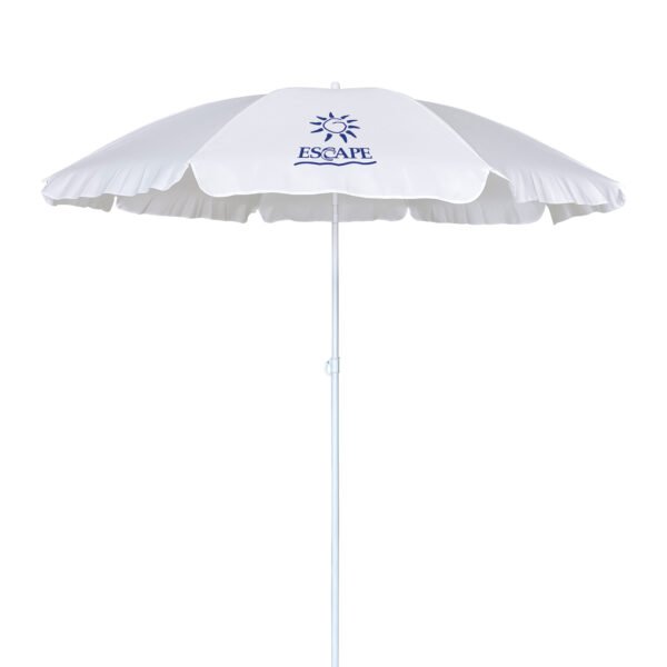Ομπρέλα Παραλίας 2m 180gsm 8 Ακτίνες 4mm Λευκή 12045