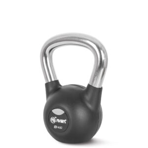 Kettlebell Rubber Cover Cr Handle 8 kg – Μαύρο 44496