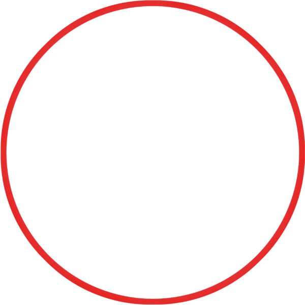 Χούλα-Χουπ HQ 60cm - Φ19mm - 230gr, Κόκκινο 98803