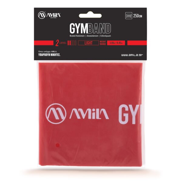Λάστιχο Αντίστασης AMILA GymBand 2.5m Light 48186 - Image 3