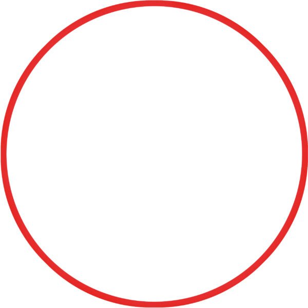 Χούλα-Χουπ HQ 70cm - Φ19mm - 280gr, Κόκκινο 98809