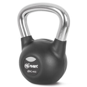 AMILA Kettlebell Rubber Cover Cr Handle 24kg 44573