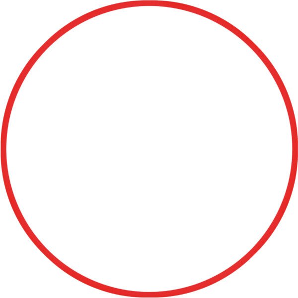 Χούλα-Χουπ 60cm - Φ18mm - 155gr, Κόκκινο 48168