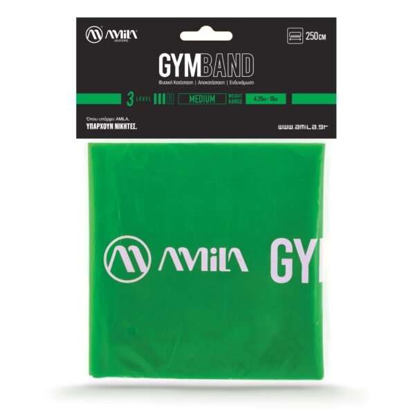 Λάστιχο Αντίστασης AMILA GymBand 2.5m Medium 48187 - Image 3