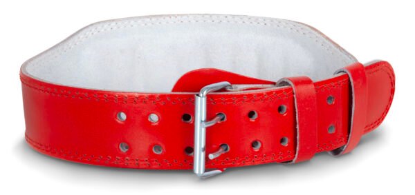 Ζώνη Άρσης Βαρών AMILA Δερμάτινη Κόκκινη Γ΄ Quality L 44307 - Image 3