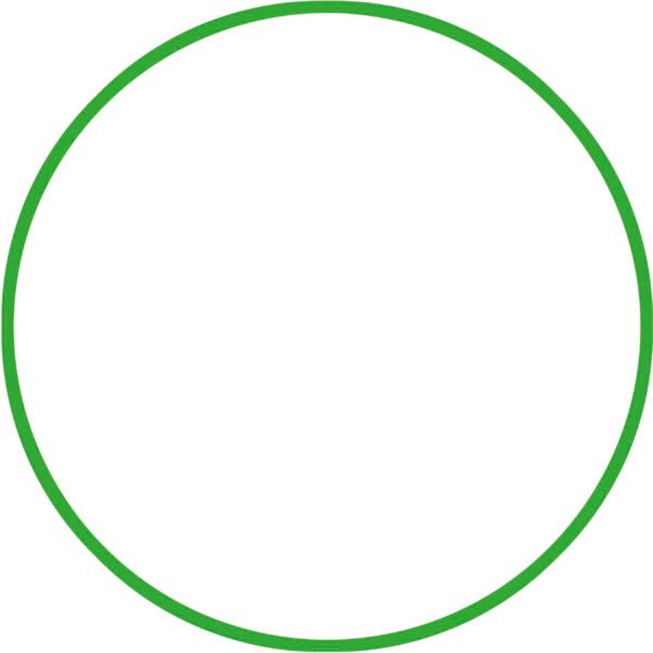 Χούλα-Χουπ 60cm - Φ18mm - 155gr, Πράσινο 48170