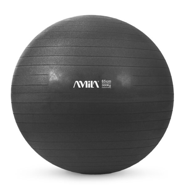 GymBall 65cm Μαύρη Bulk 48414