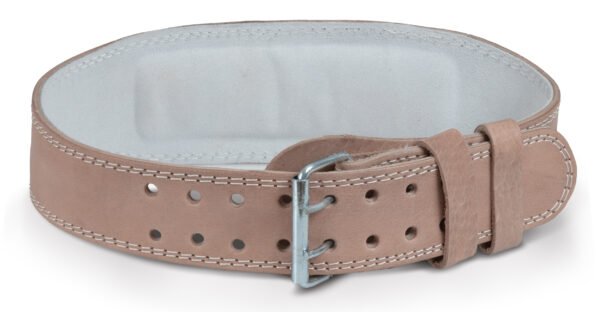 Ζώνη Άρσης Βαρών AMILA Δερμάτινη Μπεζ A Quality M 44301 - Image 3