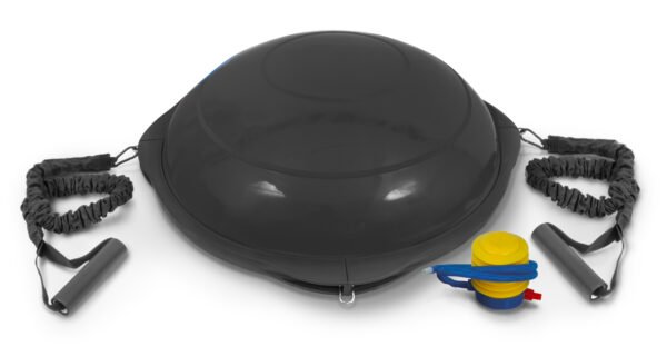 AMILA Balance Ball με Ξύλινη Βάση Mat Black 63cm 48193 - Image 3