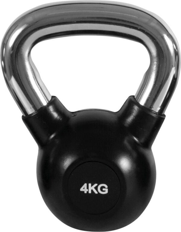 Kettlebell Rubber Cover Cr Handle 4Kg 90453