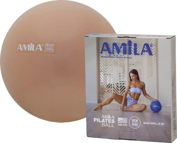 Μπάλα Γυμναστικής AMILA Pilates Ball 19cm Χρυσή 95801 - Image 4