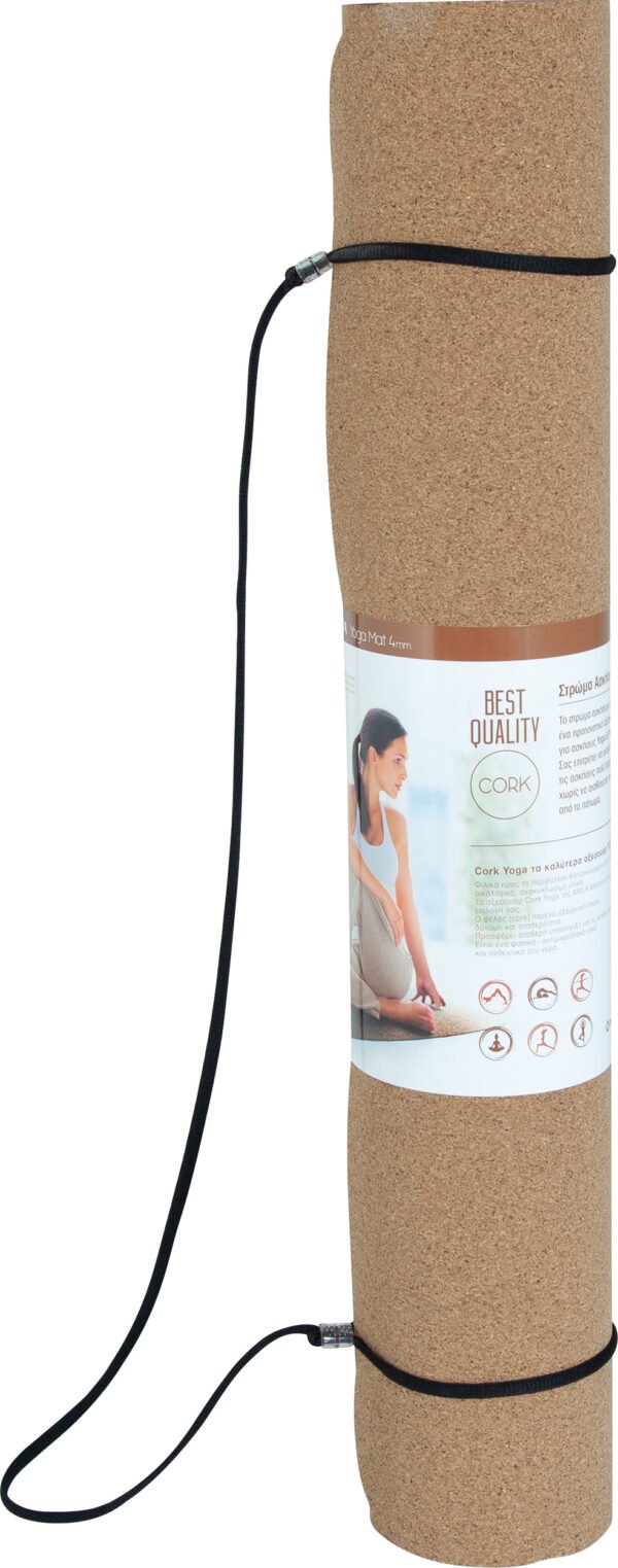 Στρώμα Yoga AMILA Cork 4mm 96811 - Image 3