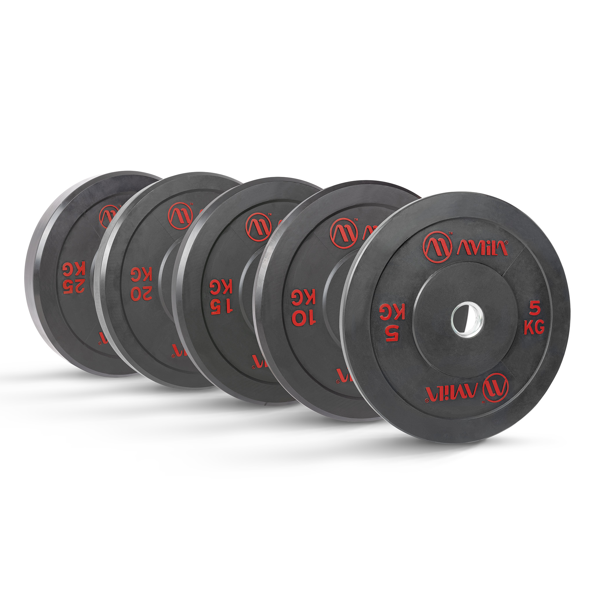 Δίσκος AMILA Black R Bumper Slim 50mm 25Kg 84835 - Image 4