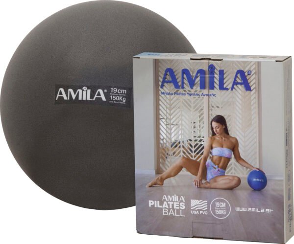 Μπάλα Γυμναστικής AMILA Pilates Ball 19cm Μαύρη 95802 - Image 4