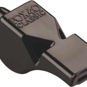 Σφυρίχτρα FOX40 Classic Safety Μαύρη με Κορδόνι 99030008