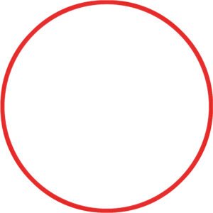 Χούλα Χουπ HQ 80cm - Φ19mm - 330gr, Κόκκινο 98817