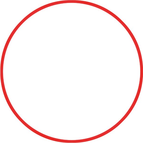 Χούλα Χουπ HQ 80cm - Φ19mm - 330gr, Κόκκινο 98817