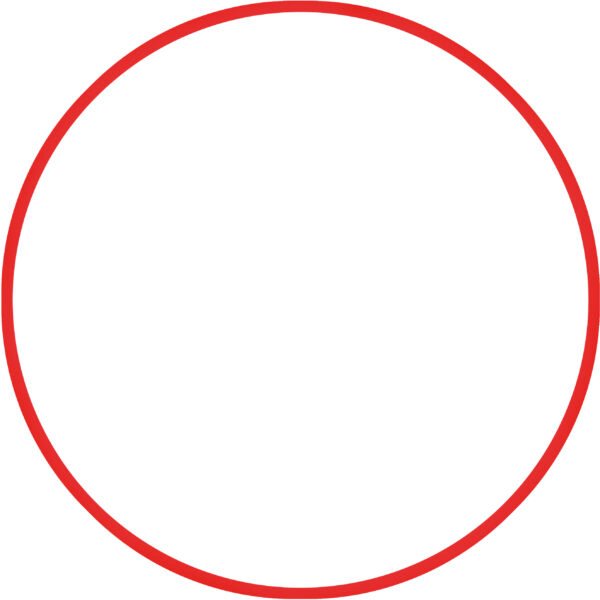 Χούλα-Χουπ 70cm - Φ19mm - 260gr, Κόκκινο 48157