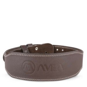 Ζώνη Άρσης Βαρών AMILA Δερμάτινη Καφέ B Quality S 94906