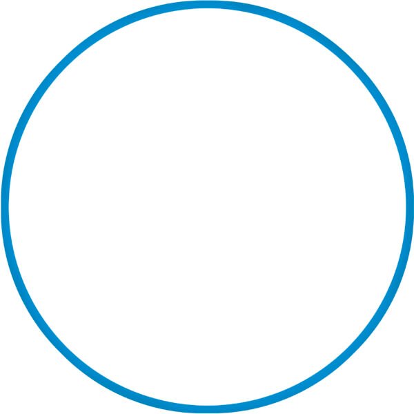 Χούλα-Χουπ HQ 60cm - Φ19mm - 230gr, Μπλε 98805