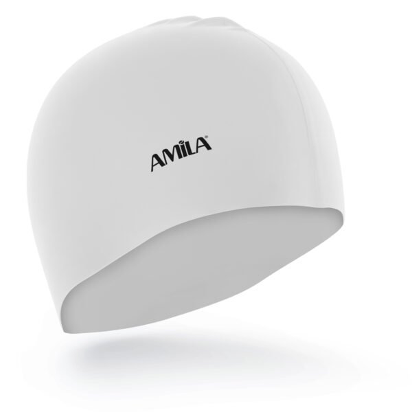 Σκουφάκι Κολύμβησης AMILA Long Hair HQ Λευκό 47024