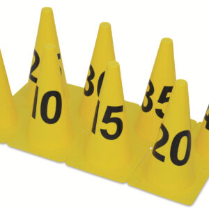 Κώνοι με Νούμερα Σετ 8τμχ Κίτρινοι 99303