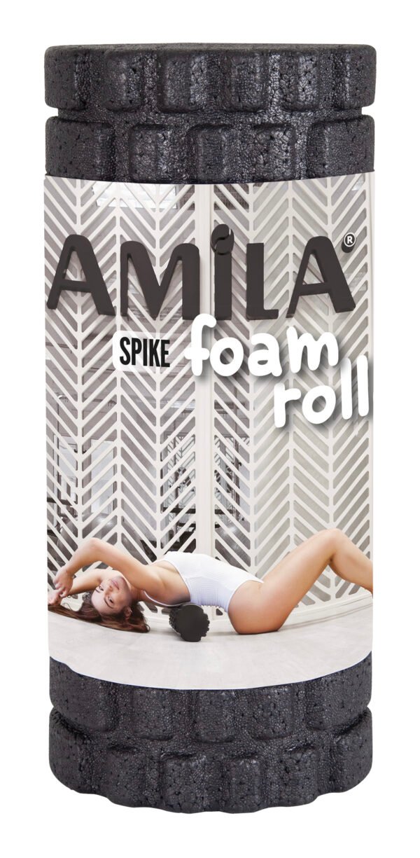 AMILA Foam Roller Spike Φ14x32cm Μαύρο 96818 - Image 4