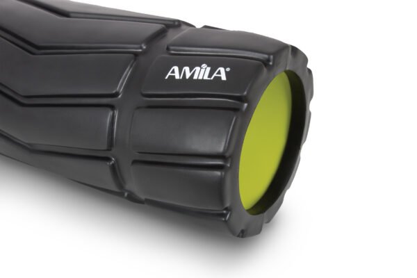 AMILA Foam Roller Arrow Φ14x33cm Μαύρο/Λάιμ 96828 - Image 3