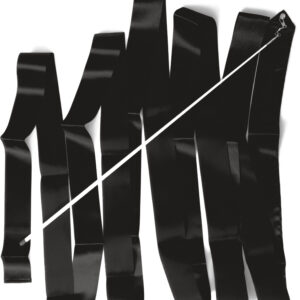 Κορδέλα Ρυθμικής Γυμναστικής 6m, Μαύρη 47999