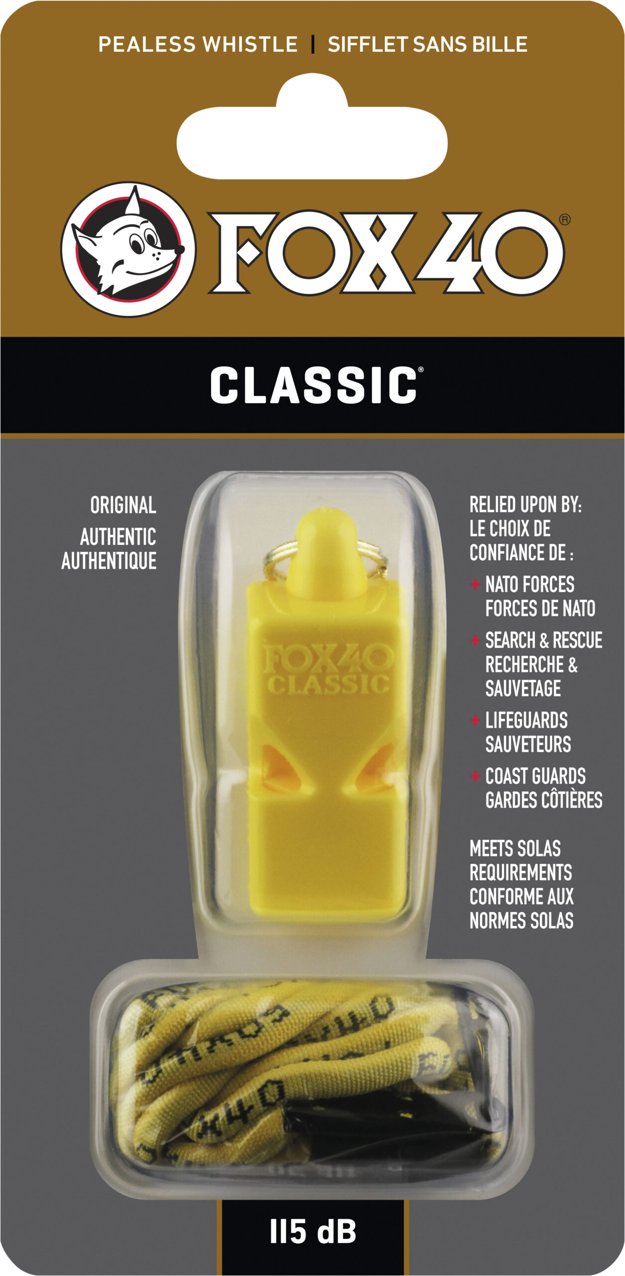 Σφυρίχτρα FOX40 Classic Safety Κίτρινη με Κορδόνι 99030208 - Image 4