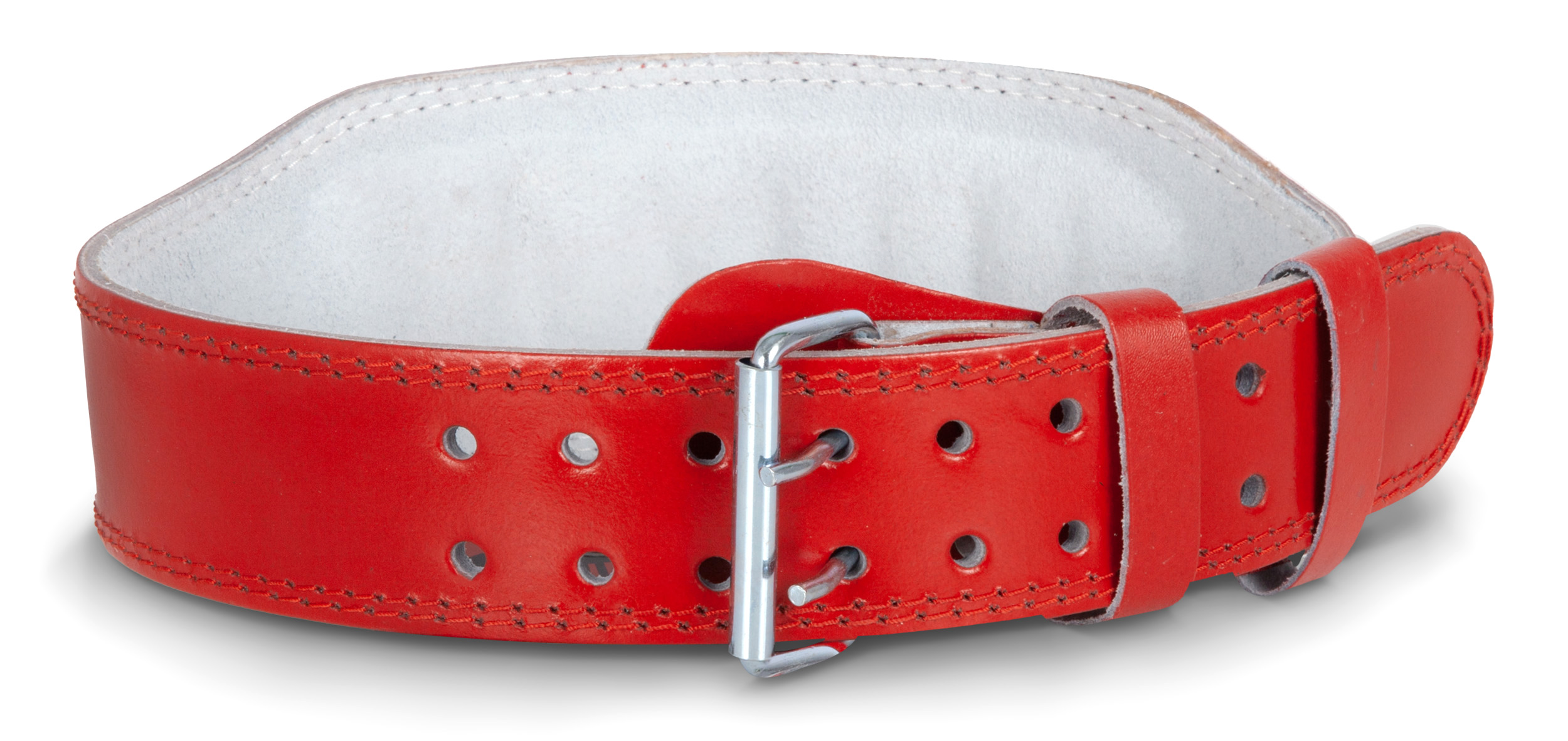 Ζώνη Άρσης Βαρών AMILA Δερμάτινη Κόκκινη Γ΄ Quality XL 44308 - Image 3