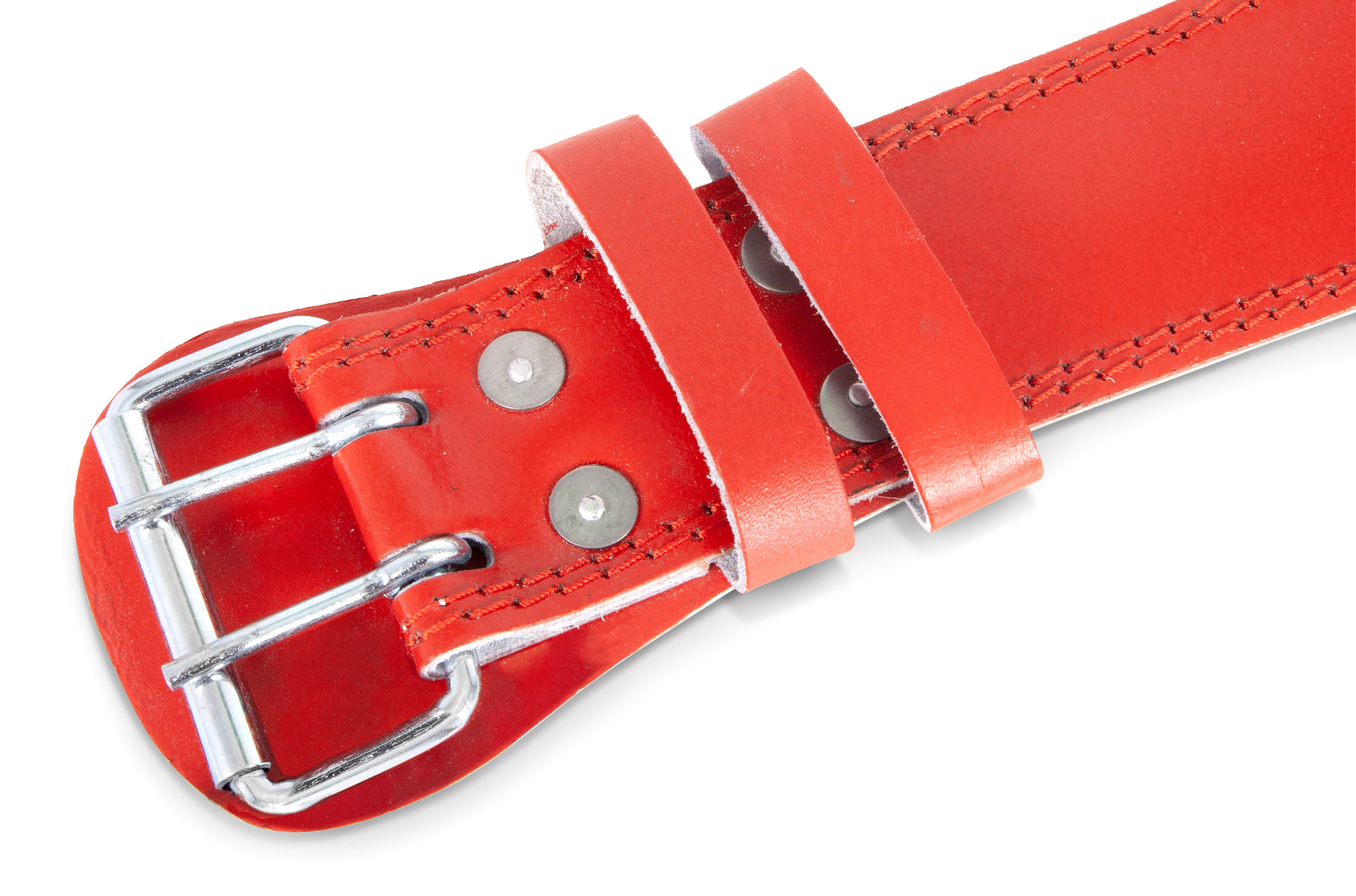 Ζώνη Άρσης Βαρών AMILA Δερμάτινη Κόκκινη Γ΄ Quality XL 44308 - Image 5