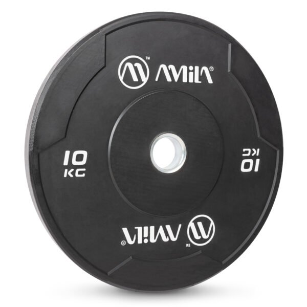 Δίσκος AMILA Black W Bumper Slim 50mm 10Kg 84842 - Image 3