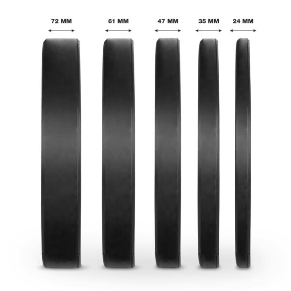Δίσκος AMILA Black W Bumper Slim 50mm 10Kg 84842 - Image 5