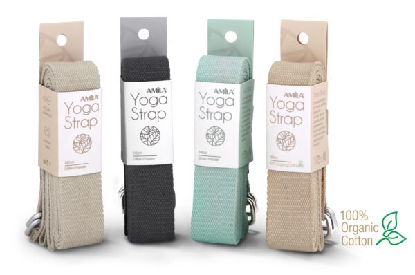 Ζώνη για Power Yoga AMILA Charcoal 96831 - Image 3