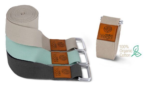 Ζώνη για Power Yoga AMILA Charcoal 96831 - Image 4