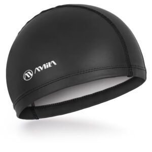 Σκουφάκι Κολύμβησης AMILA Fabric Silicone Μαύρο 47032