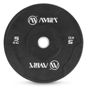 Δίσκος AMILA Black W Bumper Slim 50mm 5Kg 84841