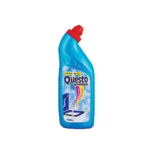Μπλέ υγρό καθαριστικό τουαλέτας παπί 750ml Questo Aroma [40605039] - (Περιλαμβάνει 18 τεμ)